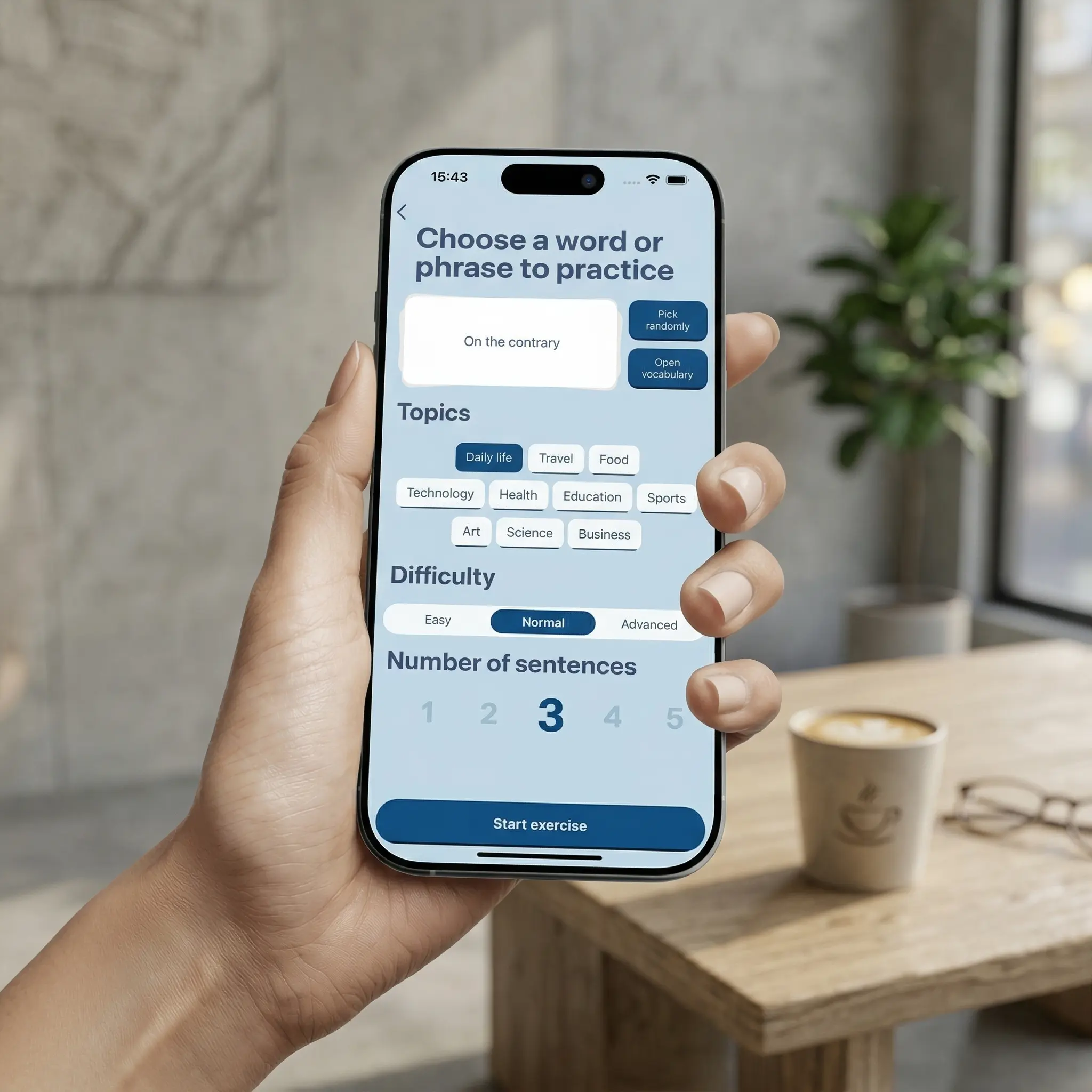 Vraur app shown on iPhone